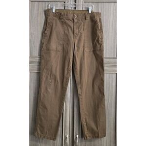 Weatherproof Pants Mens 34x32 Brown Stretch Utility Cotton Straight Leg Casual